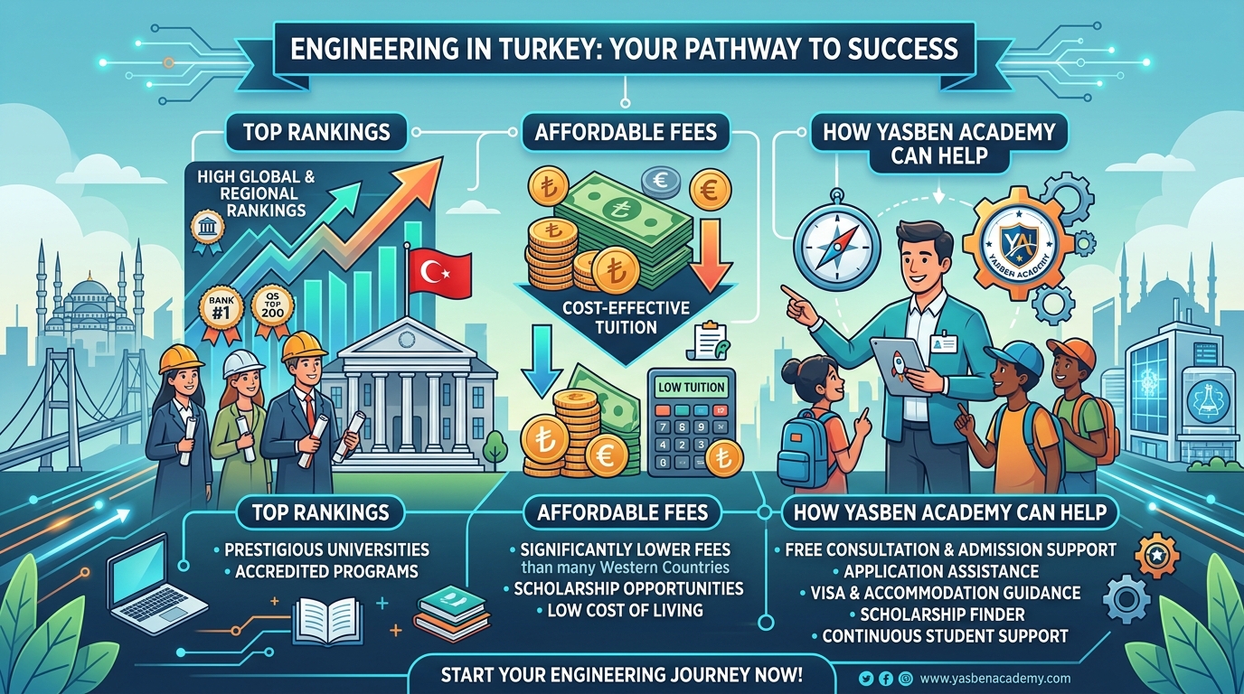 "Turkey'de mühendislik eğitimi en iyi üniversiteler"